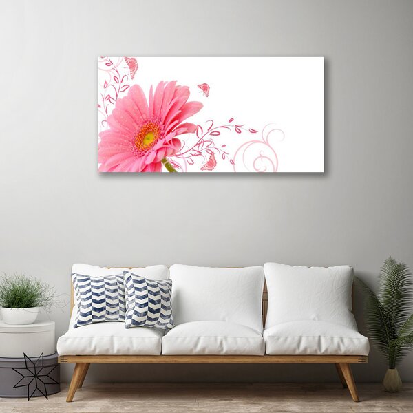 Tablou pe panza canvas Florale flori roz