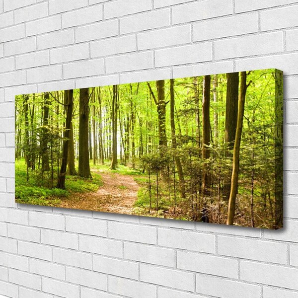 Tablou pe panza canvas Natural Pădurea Verde Maro