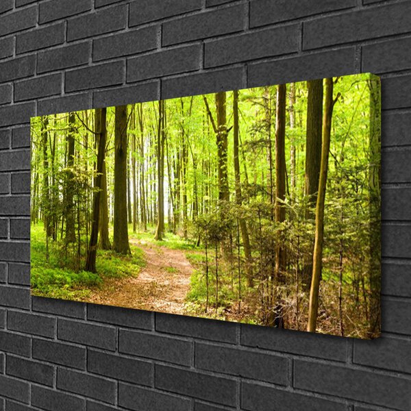 Tablou pe panza canvas Natural Pădurea Verde Maro