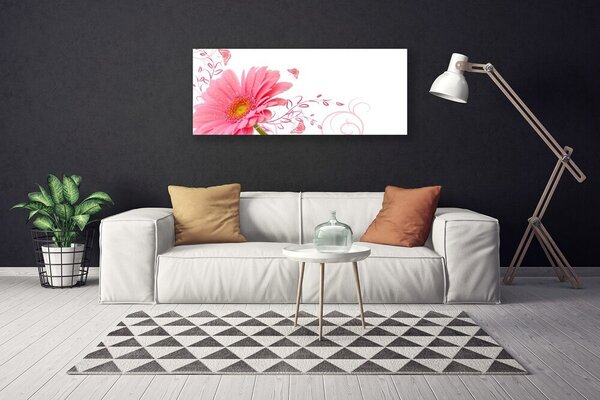Tablou pe panza canvas Florale flori roz