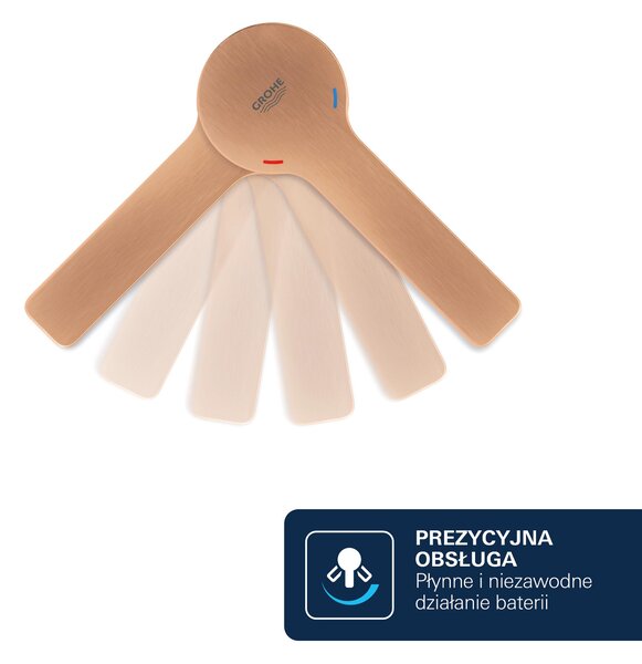 Grohe Lineare baterie cadă-duș ascuns Brushed Warm Sunset 24064DL1