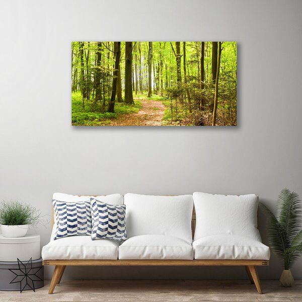 Tablou pe panza canvas Natural Pădurea Verde Maro