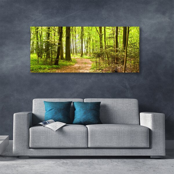 Tablou pe panza canvas Natural Pădurea Verde Maro