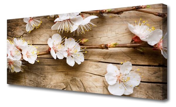 Tablou pe panza canvas Flori Floral alb