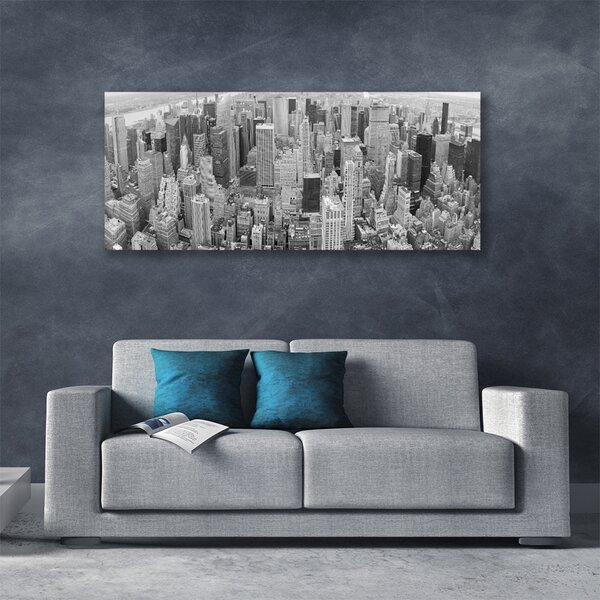 Tablou pe panza canvas Oraș Case Gray