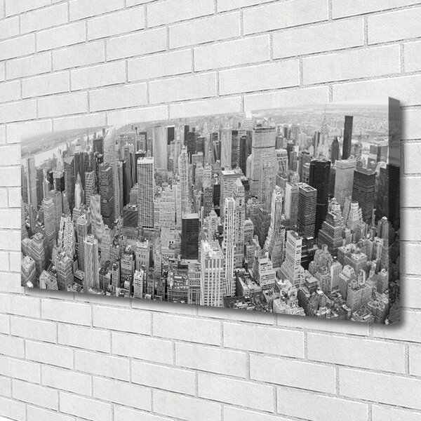 Tablou pe panza canvas Oraș Case Gray