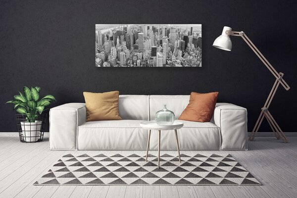 Tablou pe panza canvas Oraș Case Gray