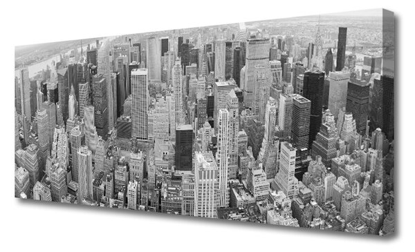 Tablou pe panza canvas Oraș Case Gray