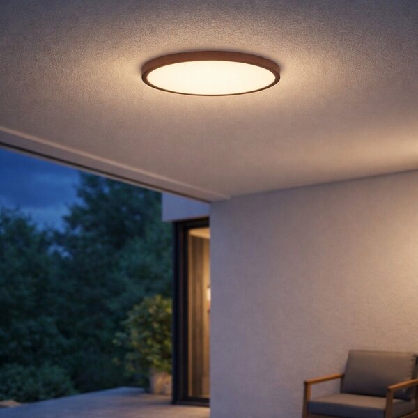 Rabalux Lautrec plafoniera de exterior 1x24 W lemn 75083