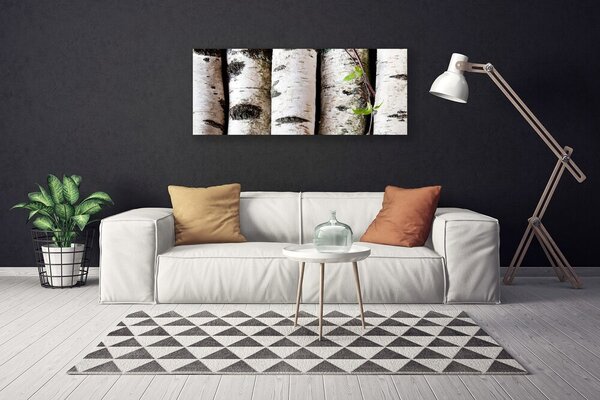 Tablou pe panza canvas Copaci Natura Alb Negru