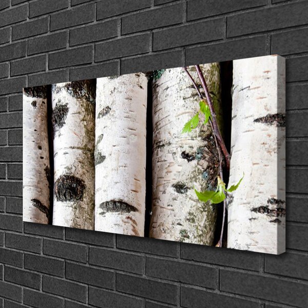 Tablou pe panza canvas Copaci Natura Alb Negru