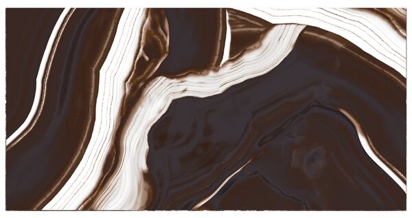 Gresie portelanata rectificata Midnight Brown, 60 x 120, lucioasa
