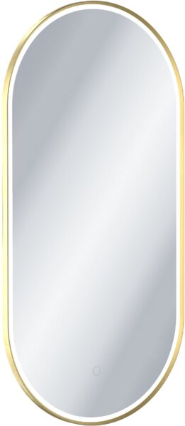 Excellent Corido oglindă 50x100 cm oval cu iluminare da auriu DOEX.CO100.050.GL