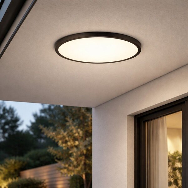 Rabalux Lautrec plafoniera de exterior 1x24 W negru 75084