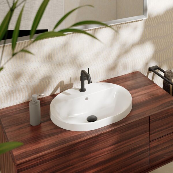 Hansgrohe Xuniva U lavoar 55x45 cm ovale încastrat alb mat 60161450