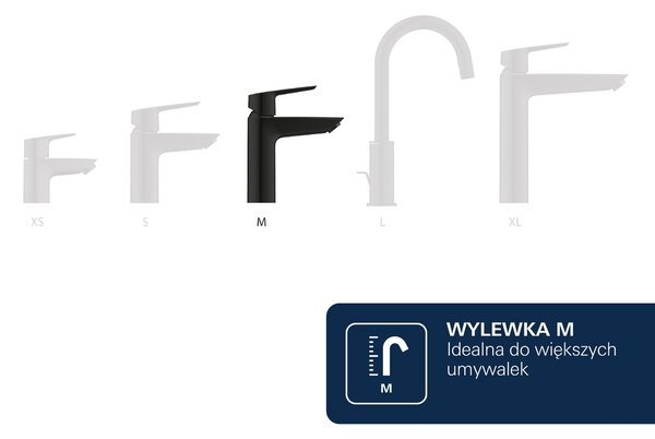 Grohe Essence New baterie lavoar stativ cu termostat negru 237982431