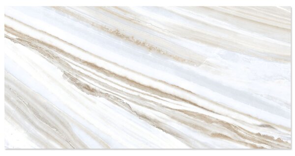 Gresie portelanata rectificata Inox White, bookmatch A, 60 x 120, lucioasa
