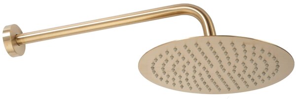Set de duș incastrat Rea LUNGO Auriu Periat + BOX cu termostat