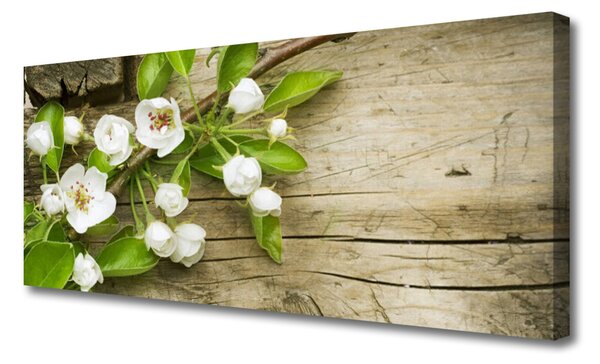 Tablou pe panza canvas Flori Floral Alb Verde