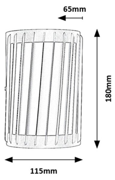 Rabalux Tamarite aplica exterior 1x6 W antracit 77206