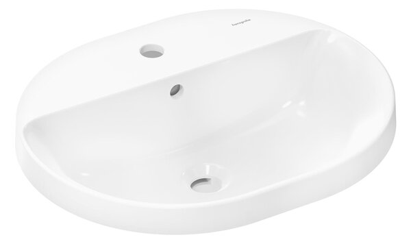 Hansgrohe Xuniva U lavoar 55x45 cm ovale încastrat alb mat 60161450