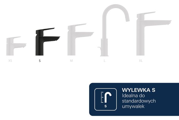 Grohe Essence New baterie lavoar stativ negru 237972431