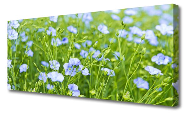 Tablou pe panza canvas Flori Iarbă Natura Verde Violet