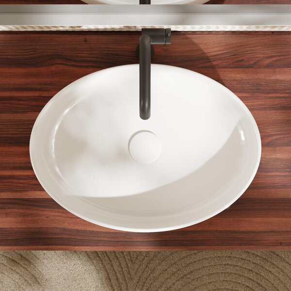 Hansgrohe Xuniva D lavoar 55x40 cm ovale de blat alb mat 60165450