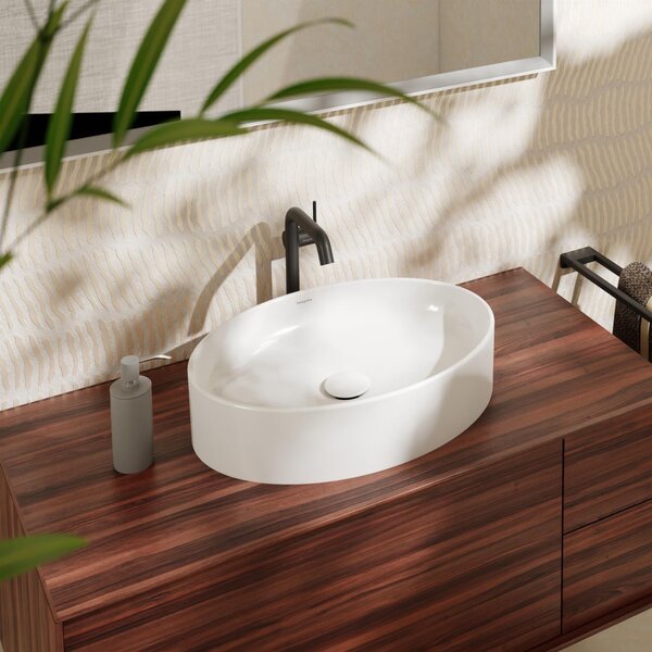 Hansgrohe Xuniva D lavoar 55x40 cm ovale de blat alb mat 60165450