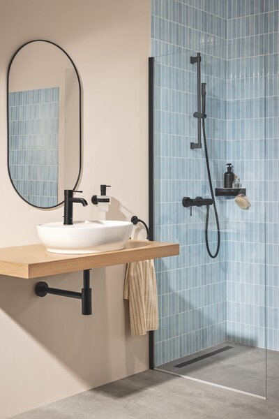 Grohe Essence New baterie lavoar stativ negru 235892431