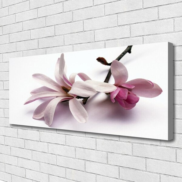 Tablou pe panza canvas Flori Floral alb