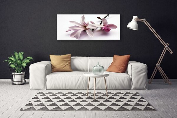 Tablou pe panza canvas Flori Floral alb