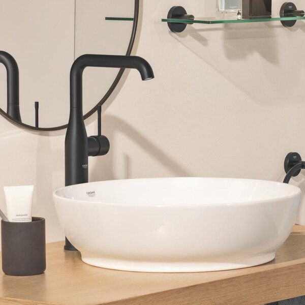 Grohe Essence New baterie lavoar stativ cu termostat negru 329012431