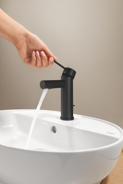 Grohe Essence New baterie lavoar stativ cu termostat negru 328982431