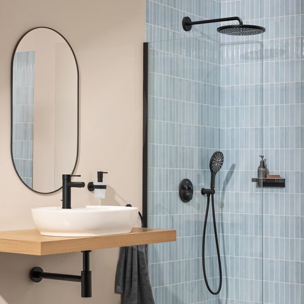 Grohe Essence New baterie lavoar stativ cu termostat negru 328982431