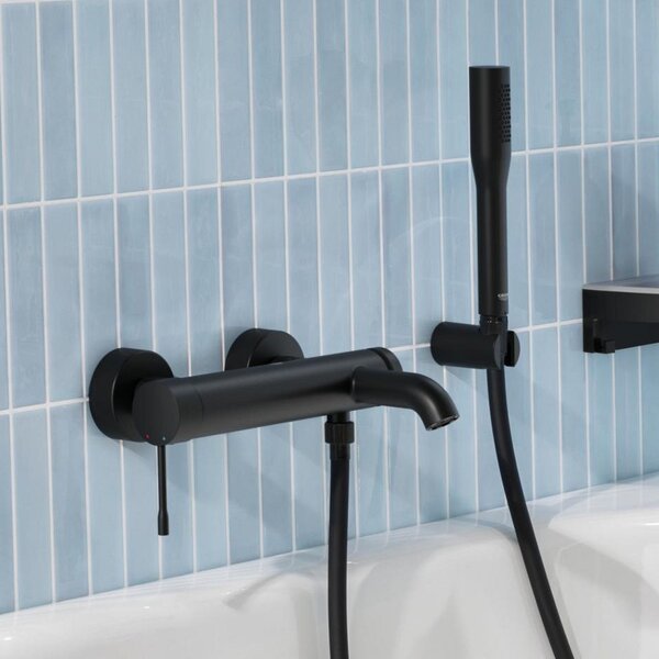 Grohe Essence New baterie cadă-duș ascuns negru 336282431