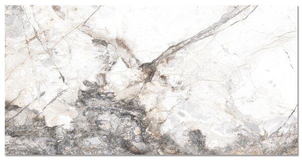 Gresie rectificata portelanata Invisible Marble Grey, 60 x 120, lucioasa