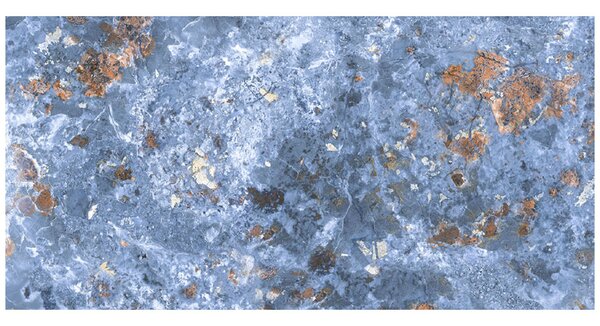 Gresie portelanata rectificata Nebula Blue, 59.5 x 119.5, lucioasa