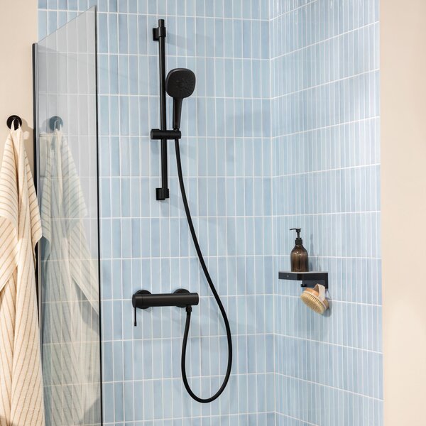 Grohe Essence New baterie de duș perete cu termostat negru 336362431