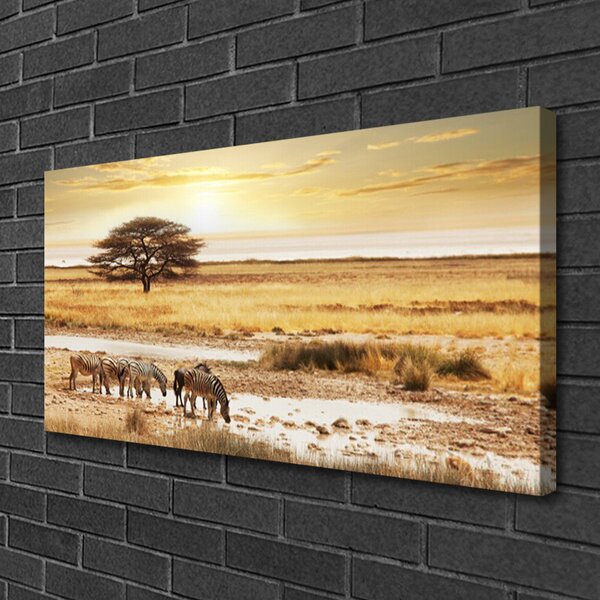 Tablou pe panza canvas Desert Peisaj Galben
