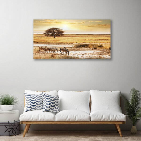 Tablou pe panza canvas Desert Peisaj Galben