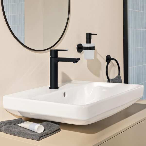 Grohe Lineare New baterie lavoar stativ cu termostat negru 231062431