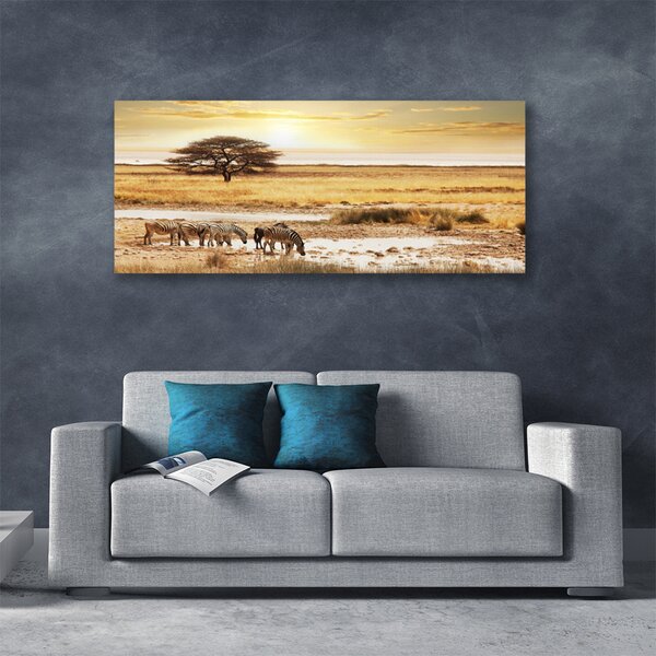 Tablou pe panza canvas Desert Peisaj Galben