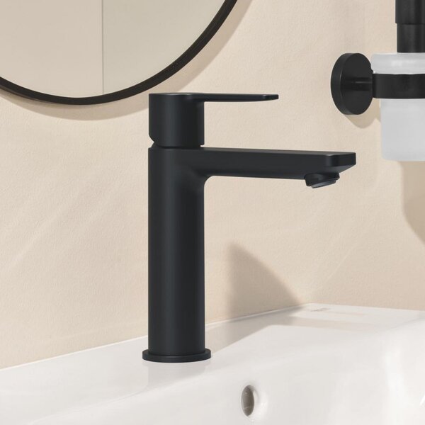 Grohe Lineare New baterie lavoar stativ cu termostat negru 231062431
