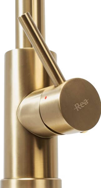 Baterie de bucătărie Rea Fresh brush gold