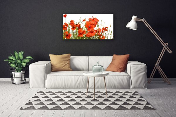 Tablou pe panza canvas Maci Floral Red