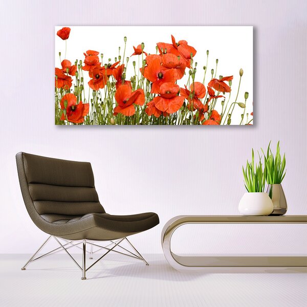 Tablou pe panza canvas Maci Floral Red
