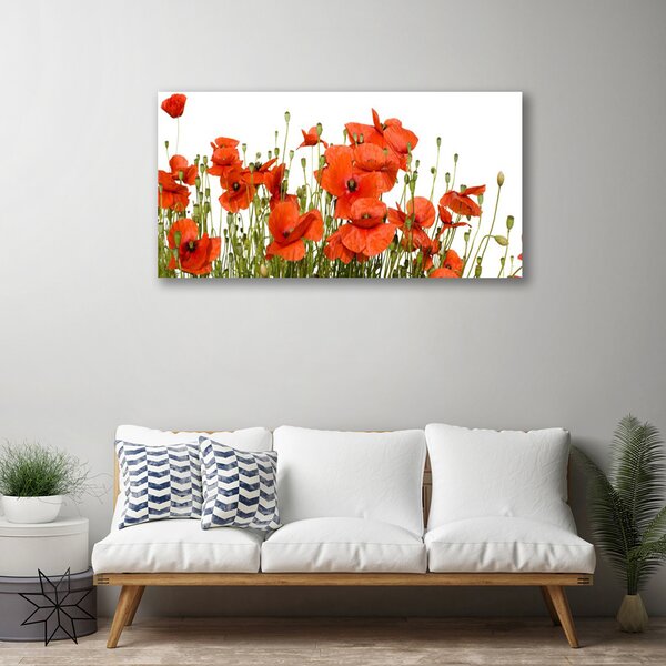 Tablou pe panza canvas Maci Floral Red