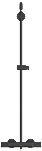 Grohe Vitalio Joy set de duș perete cu termostat cu duș de ploaie negru 264032432
