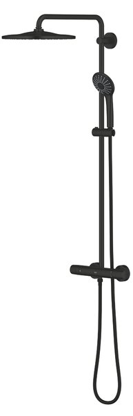 Grohe Vitalio Joy set de duș perete cu termostat cu duș de ploaie negru 264002431